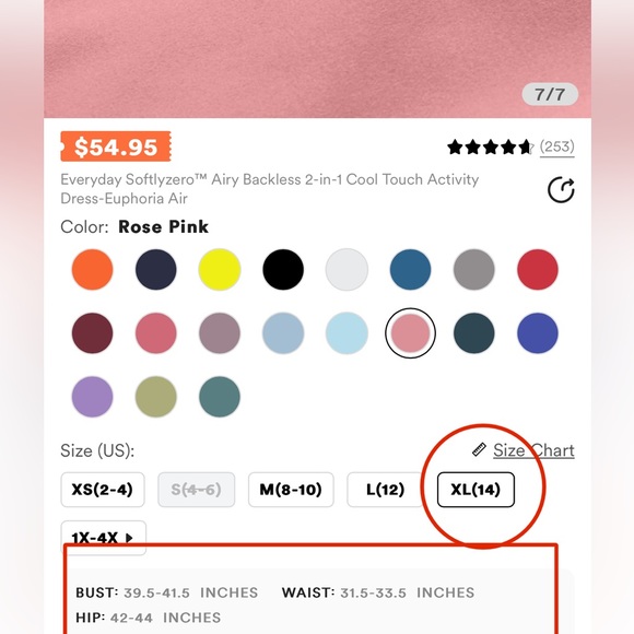 NWT! Halara “Everyday Softlyzero” Dress W/Shorts - Picture 8 of 13